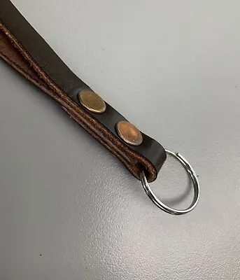 Handmade Genuine Leather Wrist Strap (Dark Brown) Camera - US Seller • $10