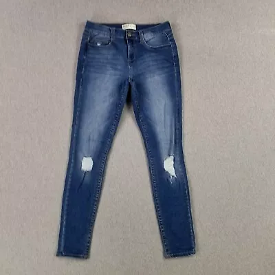 Mudd Jeans Size 9 Skinny Stretch Jegging Soft Modern Denim Cute Distressed • $19.79