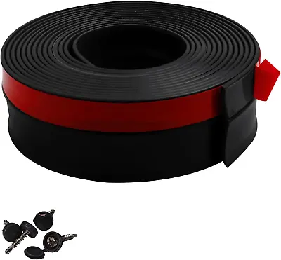 Garage Door Weather Stripping 40 FT Black Garage Door Side And Top Seal Trim U • £46.15