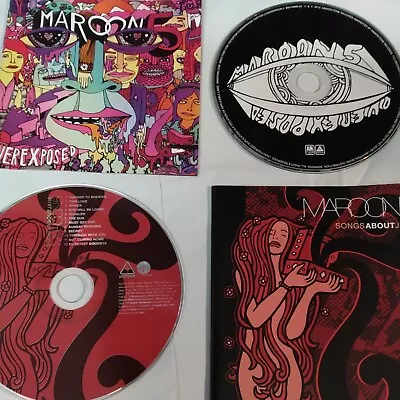 MAROON 5 2 CD LOT: Overexposed & Songs About Jane REFURBISHED SUPERCLEAN RESURFA • $4.99