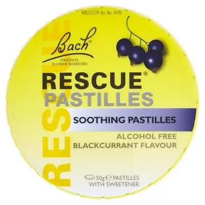 Bach Rescue Pastilles Soothing Pastilles Blackcurrent Flavour 50g • £12.50