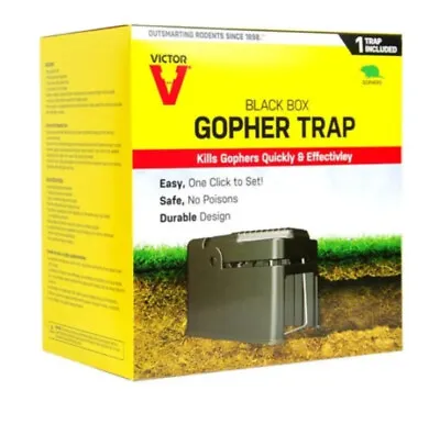 Victor Black Box Gopher Trap 0626 - Easy Set Trap • $16.99