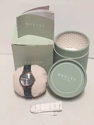 Radley Ladies Dog Watch Black Strap With Dogs Print In Box Needs Battery  • £18.50