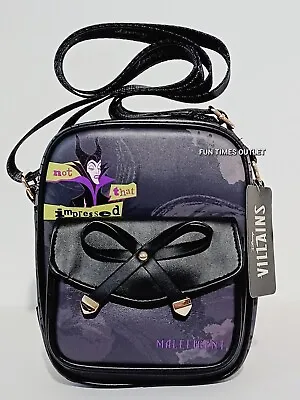 Disney Maleficent Villains 8.5  Crossbody Carry All Bag Lady Shoulder Purse Gift • $54.95