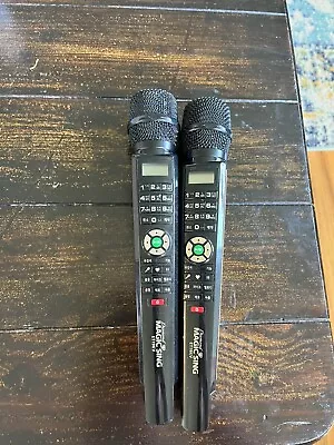 Diamond Magic Sing ET19KV Wireless Karaoke  Add-On/Replacent  Microphone X2 • $84.99