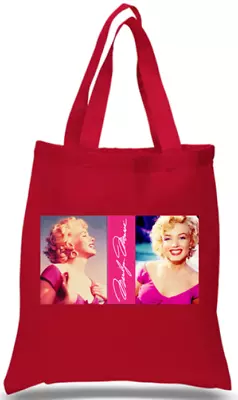 Shopper Tote Bag Cotton Red Cool Icon Stars Marilyn Monroe Ideal Gift Present • £7.99