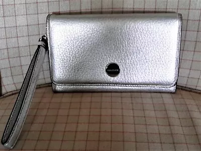 OROTON Silver Saffiano Leather PURSE/CLUTCH/WALLET Box NWOT  • $95