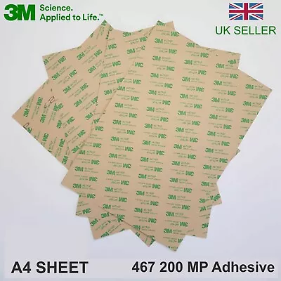 3M™ 467MP Acrylic Double Sided Adhesive Transfer Tape 200MP Sticky Paper A4 A... • £13.99