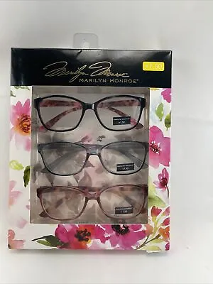 Marilyn Monroe 3-PACK Premium Reading Glasses Readers +1.50 NEW • $29.99