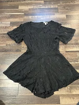 Miami Women's Sz XS Dress Fit & Flare A Line Black Mesh Lined Half Back Zip • $14.88