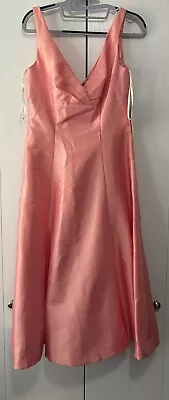 Pinky & Me Taffeta NEW Pink Prom Homecoming Dance Dress Size 6 Sleeveless A Line • $80