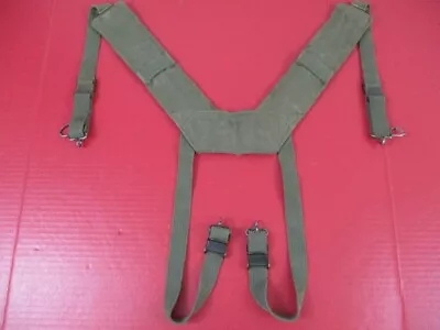 Vietnam US Army M1956 H-Pattern Field Suspenders 1st Pat - Dtd 1959 - Sz: LONG • $35.99