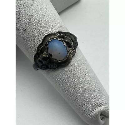 Vintage Sterling Silver Moonstone Ring • $42