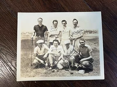 Vintage 8x10 Picture  Of Golfers  2 Are Signed Others Just Namef • $19.95