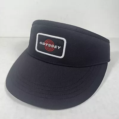 Odyssey Tour Hi Crown Golf Visor Hat Black Red Logo Callaway Adjustable OSFM • $26.99