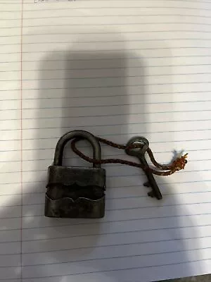 Vintage Lock With Key • $9.99