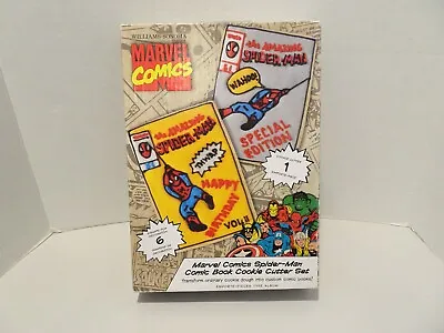 Williams Sonoma Marvel Comics Cookie Cutter Set Spider Man Comic Book NIB  • $11.50