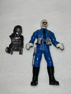 Vintage Chap Mei Police Patrol Unit Motorcycle Cop Biker 4”Toy Figure • $9.95