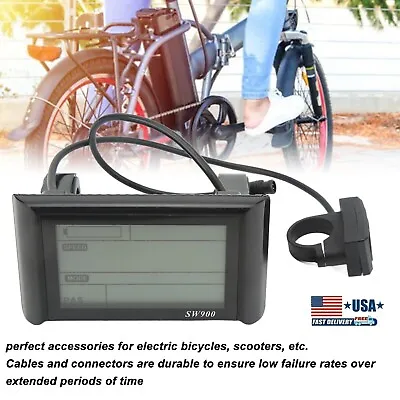 E-bike SW900 LCD Display Control Panel Electric Bicycle Speed Meter Speedometer • $27.90