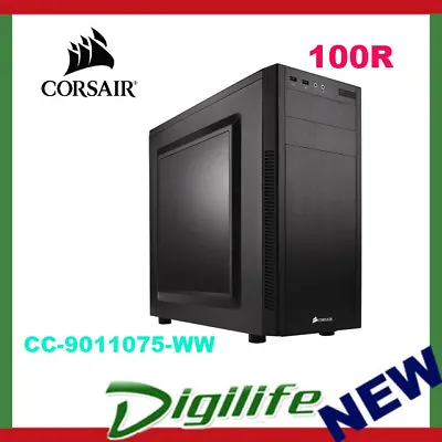 $145 • Buy Corsair Carbide Series 100R Mid Tower ATX Gaming Computer PC Case With Window