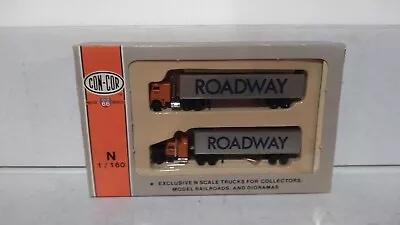 Con-Cor N Scale Roadway Tractor & Trailer 2-Pack • $12.50