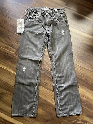 Mek Denim USA Jeans Mens 33x34 Havana Boot Cut 100% Cotton Embroidered NWT • $165