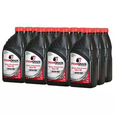 Brad Penn / PennGrade 1 Gear Oil 77296 Classic GL-4 80W90 12 Quarts • $93.16