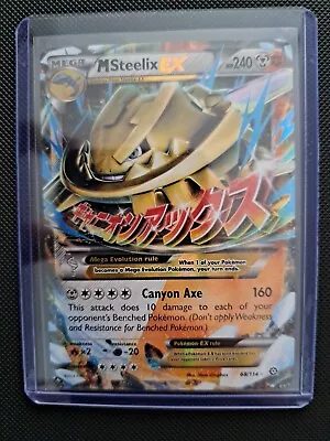 Pokémon TCG Mega-Steelix-EX Steam Siege 68/114 Holo Holo Rare Ex • £0.99