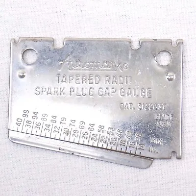Vintage Automark Tapered Radii Spark Plug Gauge Made In USA • $26.99