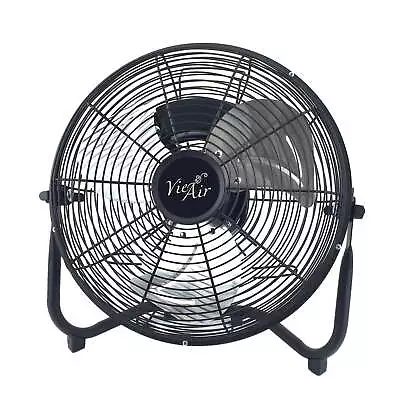 VieAir 12  High Velocity All Metal Tilting 3 Speed Floor Fan 5inchx14inchX15inch • $32.42