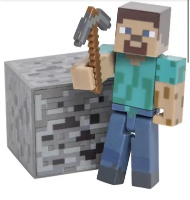 Minecraft Overworld Survival Pack Steve Series 1 Fully Articulated + Acc BNIB🔥 • $8.99