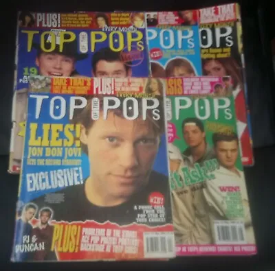 X5 Top Of The Pops Magazines Issues #11 To #15 Lot Boyzone Take That Bon Jovi • £45