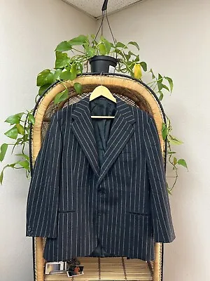 H. HUNTSMAN & SONS LTD Savile Row Bespoke Chalkstripe Sport Coat Blazer Bespoke • $299