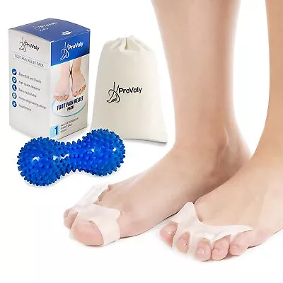 Silicone Gel Toe Spacers & Straighteners With Comfort-Enhancing Spike Ball • $12.99