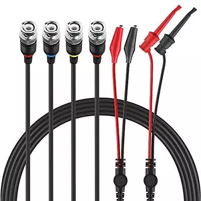 3 Pack BNC Test Leads Set Oscilloscope Probes BNC To Alligator Clips BNC To Mi • $23.50