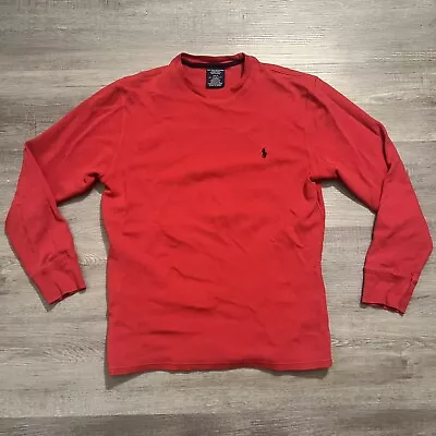 Polo Ralph Lauren Sleepwear Thermal Waffle Knit Long Sleeve Shirt Mens Medium • $9.99