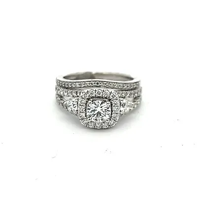 $2595 • Buy ZALES Celebration GRAND 1.81 CT. Diamond Engagement Ring In 14K WG With BAND