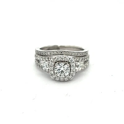 $2595 • Buy ZALES Celebration GRAND 1.81 CT. Diamond Engagement Ring In 14K WG With BAND