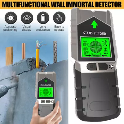 5 In 1 Stud Finder Wood Metal Pipe Sensor Wire Detector Electric Wall Scanner UK • £14.29