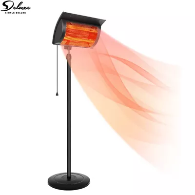 $91.17 • Buy Electric Standing Patio Heater 1500W Infrared Outdoor Heater W/Overheat Protect