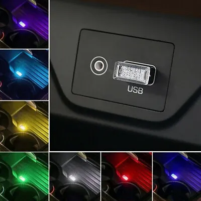 $2.81 • Buy Mini USB LED Interior Atmosphere Light Neon Ambient Decor Lamp Car Accessories
