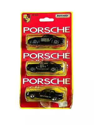 MP-804 Matchbox 3-Pack Porsches ~ Sealed 1989 Die Cast • $89.95