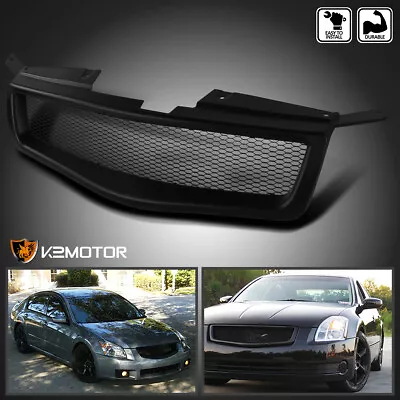 Fits 2004-2006 Maxima Black Front Upper Sport Main Mesh Hood Grille • $69.38