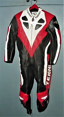 Teknic Full Leather Motorcycle Suit 40/50 • $349