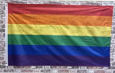 LGBTQ+ Gay Pride Waving Flag 90x150cm Large Size Many Sexual Orientations BNIB • £6