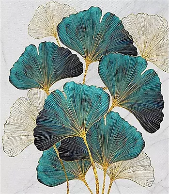 Hrobig Paint By Numbers Plants Adult Ginkgo Biloba - DIY Canvas Oil Painting Kit • £16.19