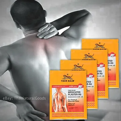 £23.98 • Buy 4 X Tiger Balm Plaster Patch HOT Muscle Back Pain Relief Shoulder Pain Aches