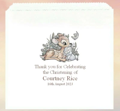 £0.99 • Buy Personalised Christening Sweet & Cake Bags. Baptism Communion Baby Shower