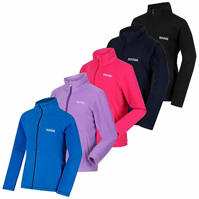 Regatta King Kids Fleece Full Zip Up School Boys Girls Jumper Sizes 3-14 Years • £11.99