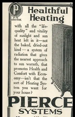 1907 Pierce Butler Steam Hot Water Heater Radiator Plumbing Appliance 8560 • $17.46